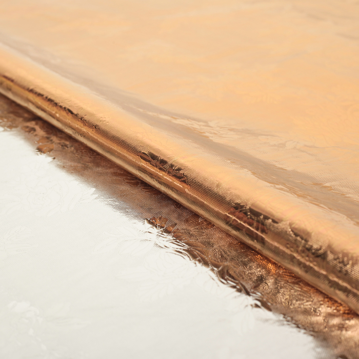 Плёнка металлизированная "Цветы", медный, 70 х 100 см