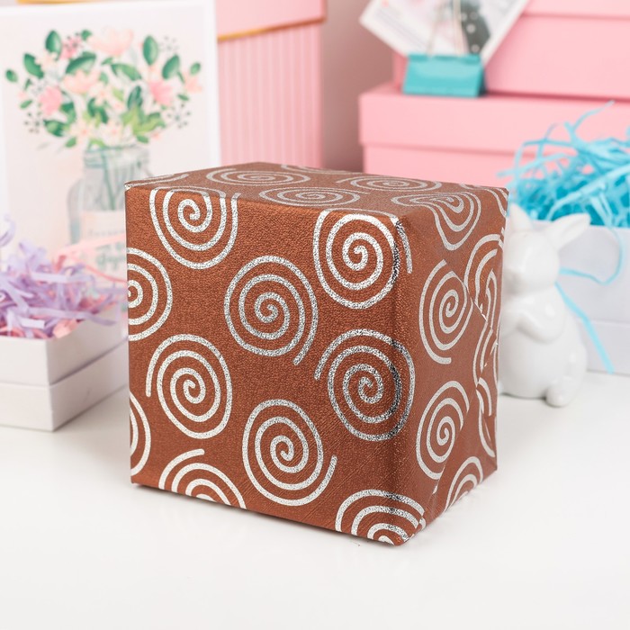 Плёнка металлизированная "Вихрь", черный, 70 х 100 см