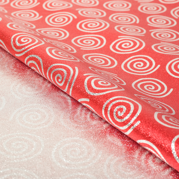 Плёнка металлизированная "Вихрь", красный, 70 х 100 см