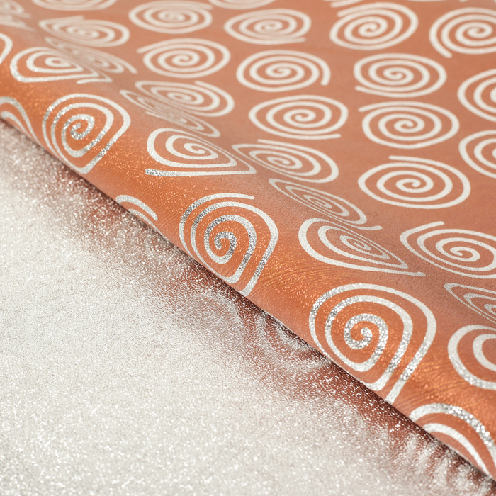Плёнка металлизированная "Вихрь", коричневый, 70 х 100 см