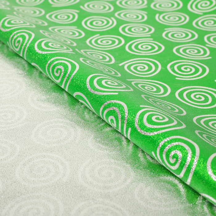 Плёнка металлизированная "Вихрь", зеленый, 70 х 100 см