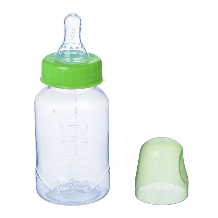 Бутылочка для кормления детская классическая, 150 мл, от 0 мес., цвет зелёный