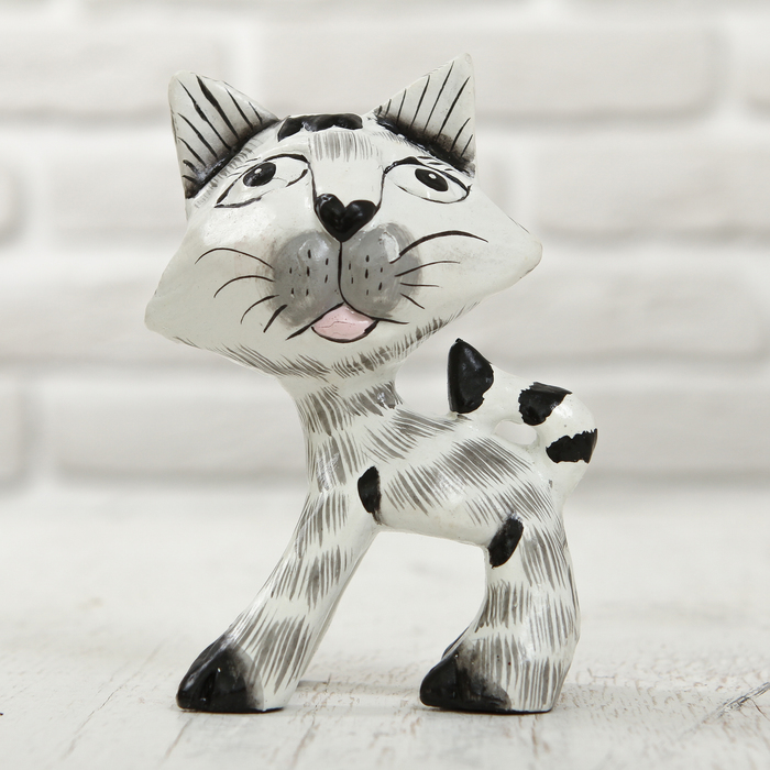 Интерьерный сувенир "Кот" 11 см  МИКС