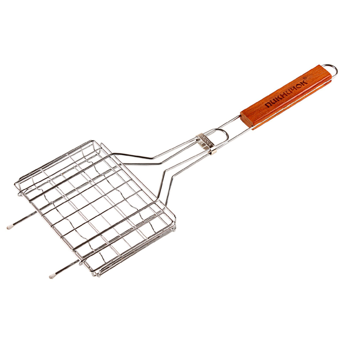 Решетка для барбекю "Баварская", для сосисок и колбасок, 6 секций, 20,5 х 15 см