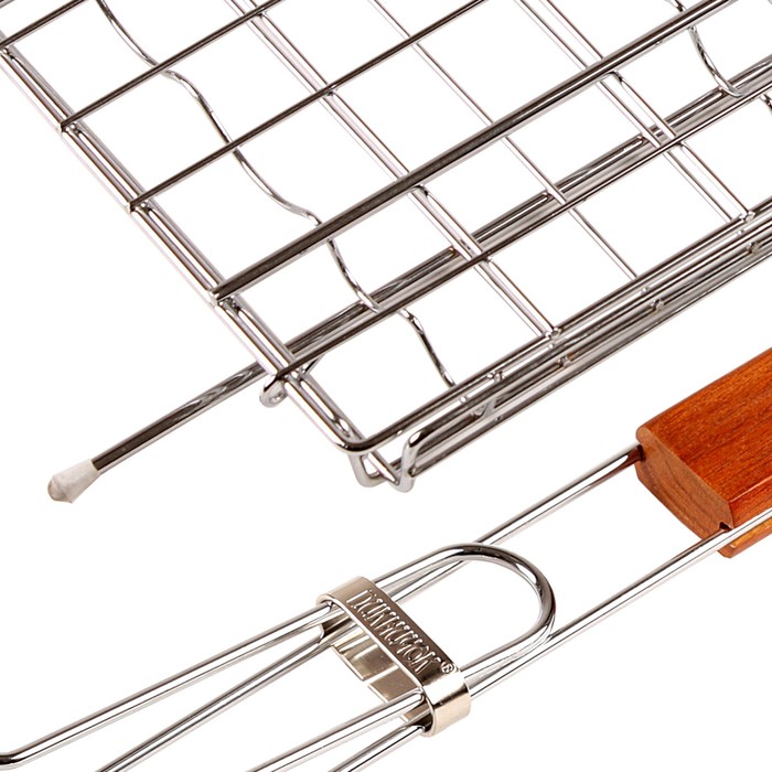 Решетка для барбекю "Баварская", для сосисок и колбасок, 6 секций, 20,5 х 15 см