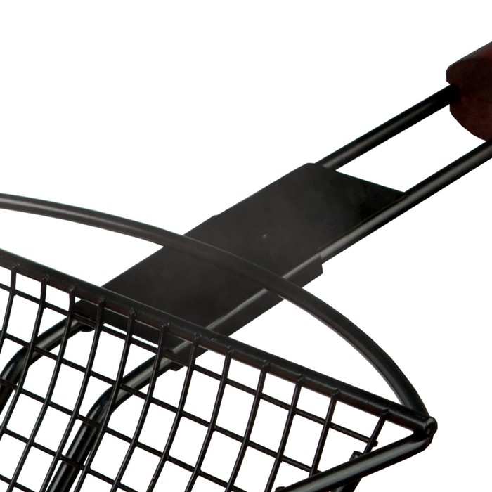 Решетка для барбекю "Калифорнийская", глубокая, со съемной ручкой, 34 х 23 х 6,5 см