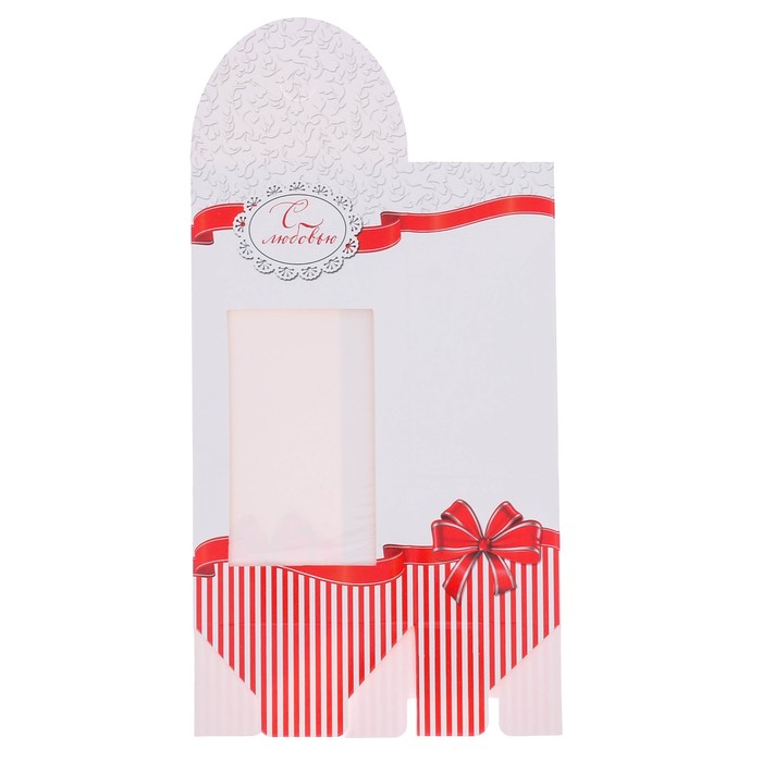 Коробочка для сладостей «С любовью», 9 х 19 х 6 см