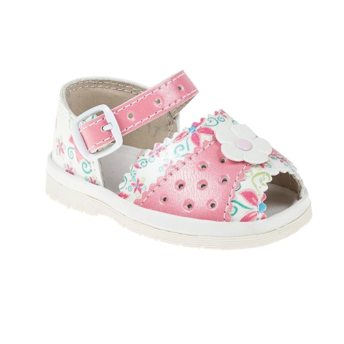 Туфли летние ясельные  арт. 10013 (розовый) (р. 19,5) (12 см)