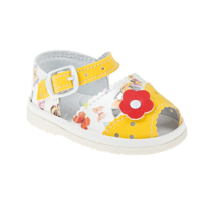 Туфли летние ясельные  арт. 10016 (жёлтый)  (р. 18) (11 см)