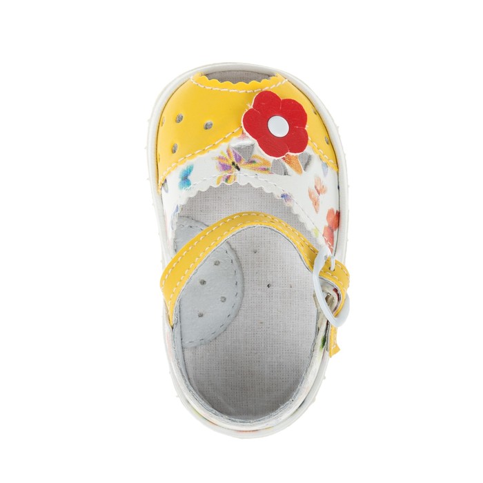 Туфли летние ясельные арт. 10016 (жёлтый) (р. 20) (12,5 см)