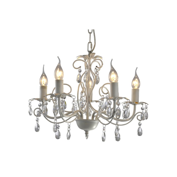 Люстра "Irma" 5хЕ14х60Вт золото-белый