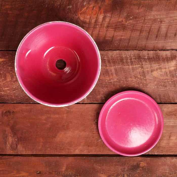 Горшок цветочный " Кружево" №2, Овал 0,6л