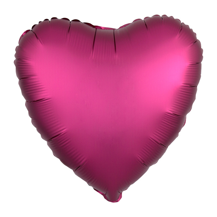 Шар фольгированный 18" "Сердце" сатин Pomegranate