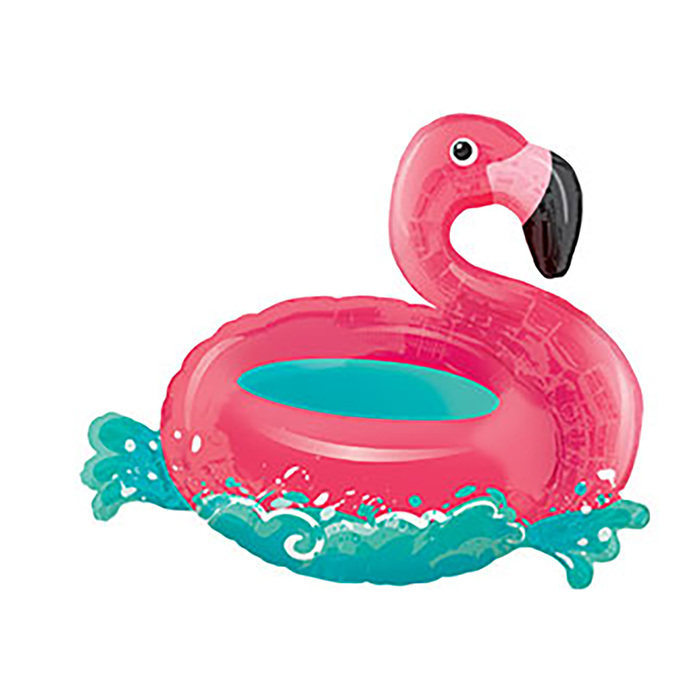 Шар фольгированный 30" "Фламинго на воде"