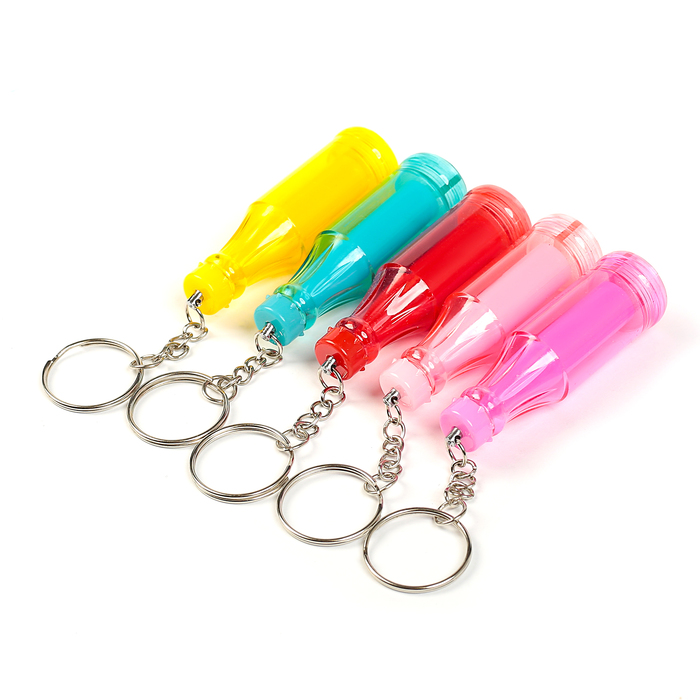 Ручка шариковая-прикол Бутылочка МИКС с брелком