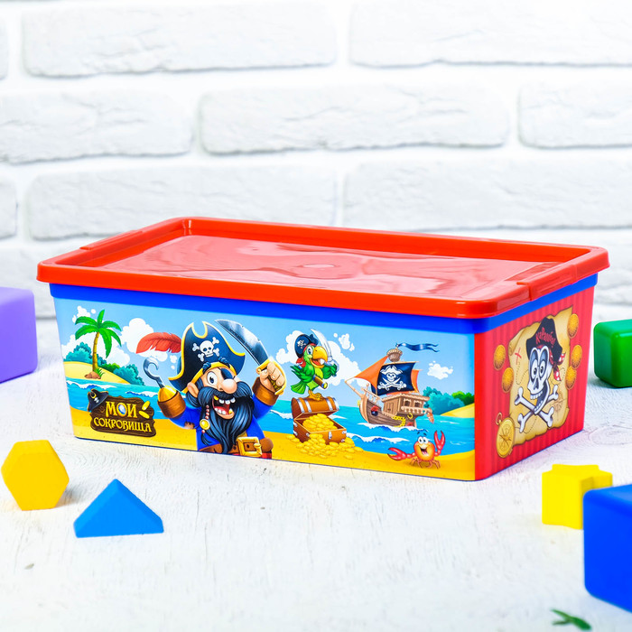 Контейнер для мелочей "Мои сокровища" с крышкой, 5,5 л