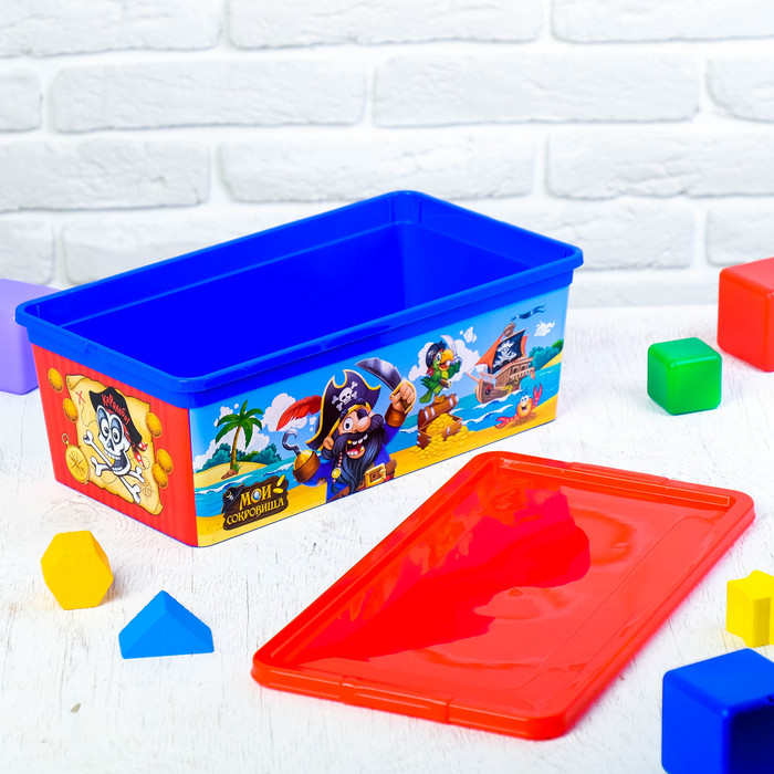 Контейнер для мелочей "Мои сокровища" с крышкой, 5,5 л