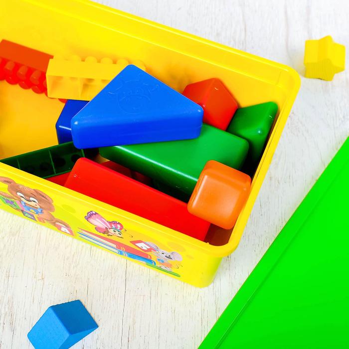 Контейнер для мелочей "Учим буквы" с крышкой, 5,5 л