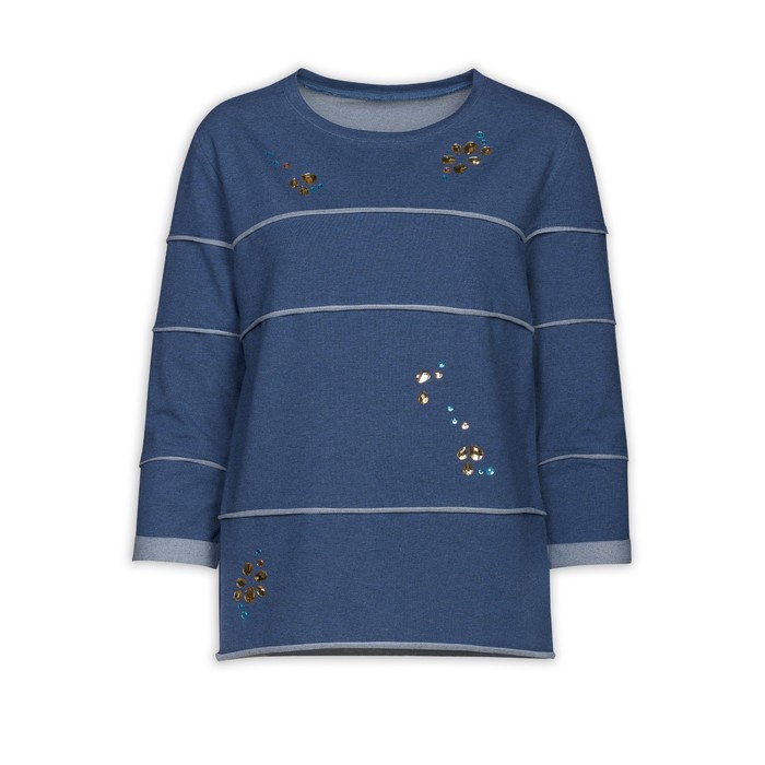 Толстовка женская, размер XS, цвет тёмно-синий