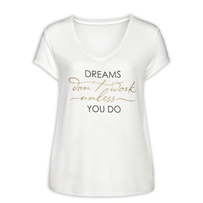 Футболка женская, размер S, цвет белый