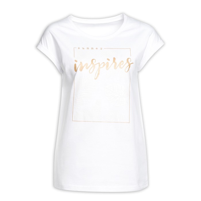 Футболка женская, размер XL, цвет белый