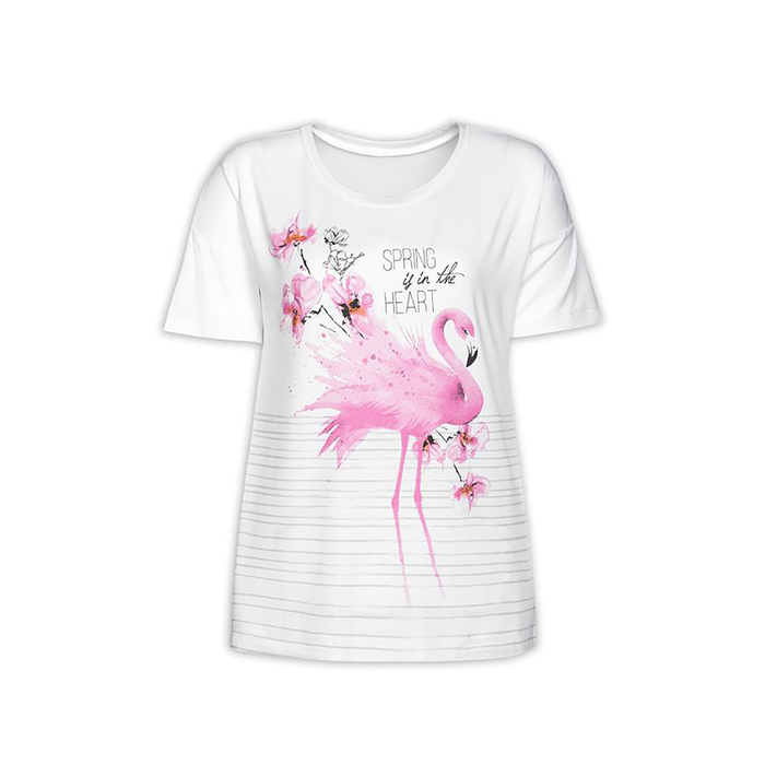 Футболка женская, размер S, цвет белый