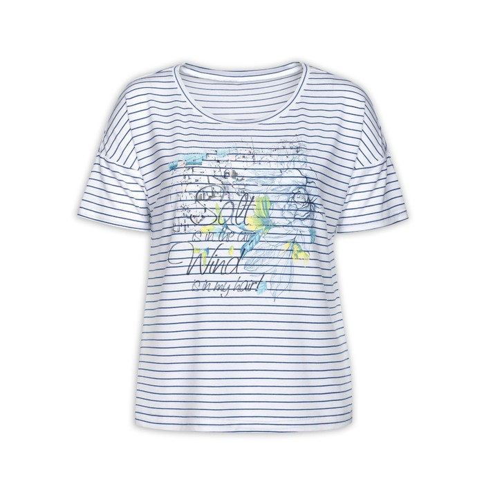 Футболка женская, размер XS, цвет синий