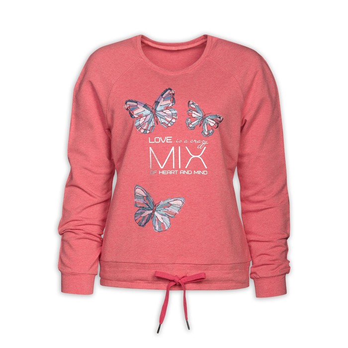 Толстовка женская, размер M, цвет коралловый