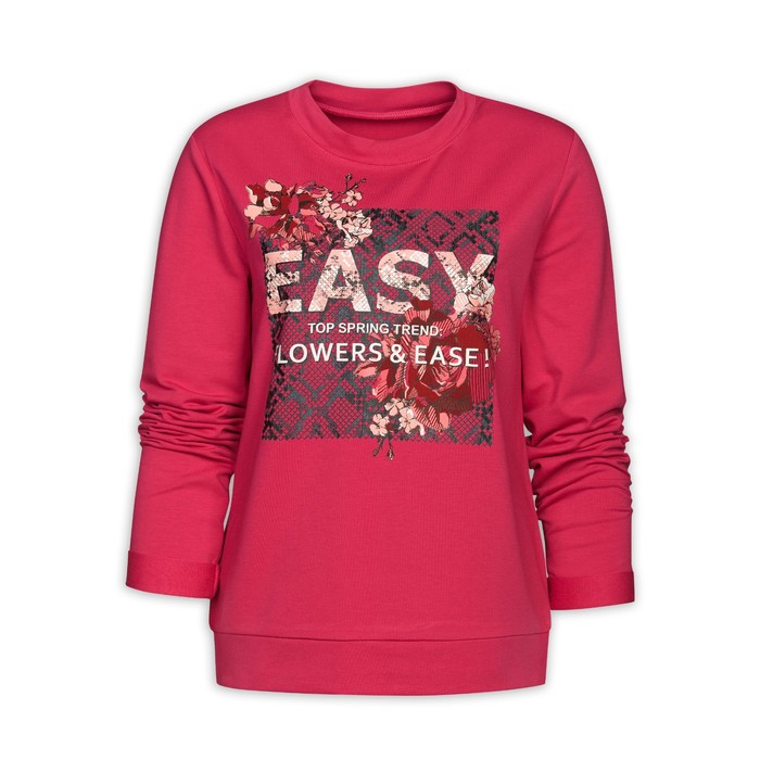 Толстовка женская, размер L, цвет малиновый