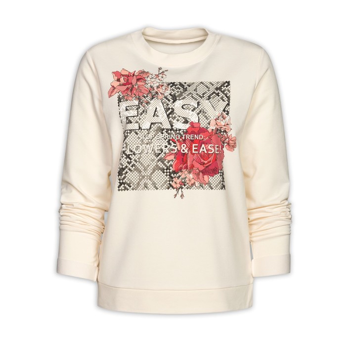 Толстовка женская, размер M, цвет молочный