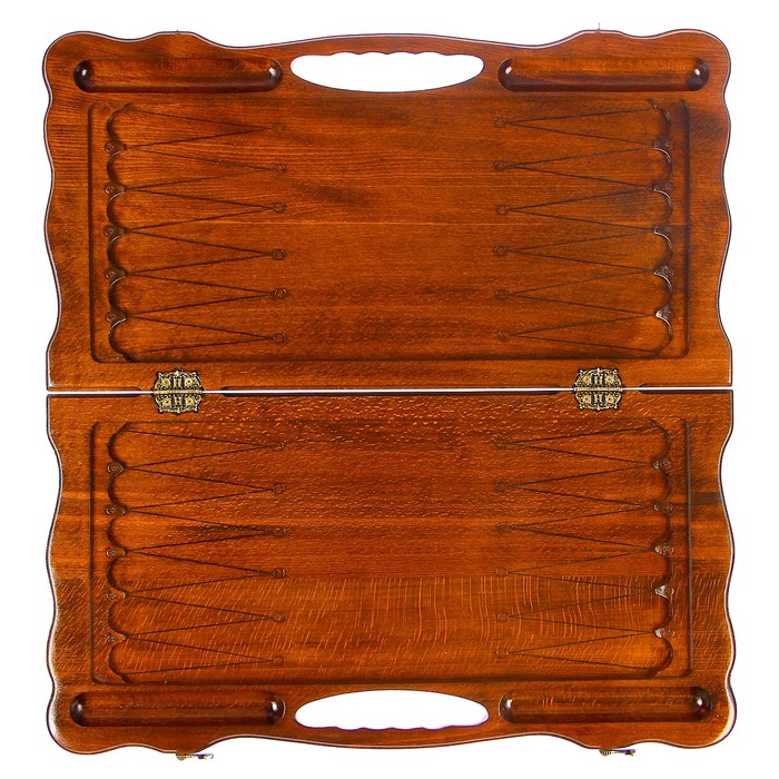 Нарды резные "Корона" с ручкой, 61х33 см