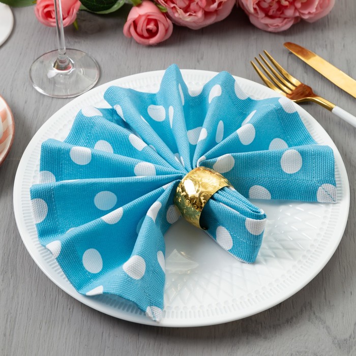 Набор салфеток "Этель" Лесная голубика (вид2) 40х40 см - 4 шт, рогожка 100% хлопок