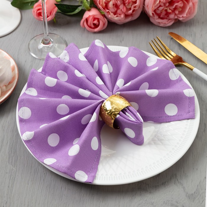 Набор салфеток "Этель" Спелая смородина (вид2) 40х40 см - 4 шт, рогожка 100% хлопок