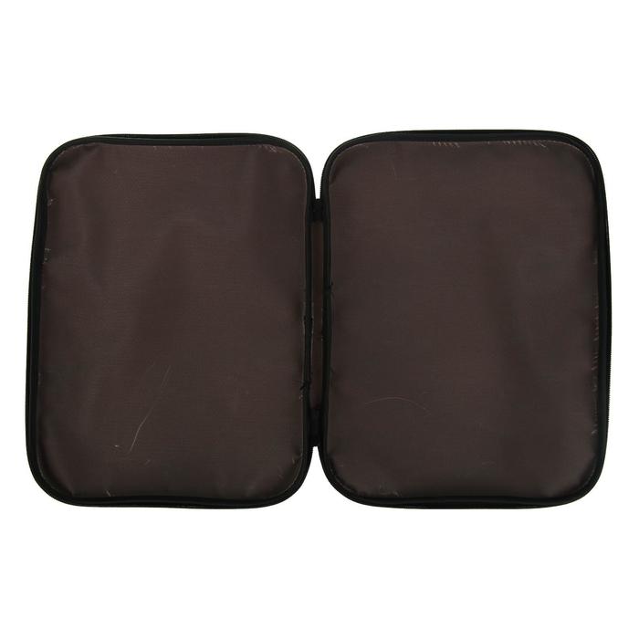 Папка с ручками текстиль А4 20мм 350*270 Офис нейлон 600D Коричневая ПМ/7