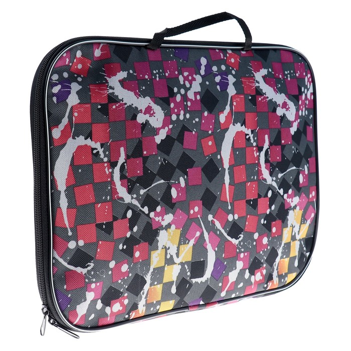 Папка с ручками текстиль А4 20мм 350*270 нейлон 600D Клякса ПМ-П/2