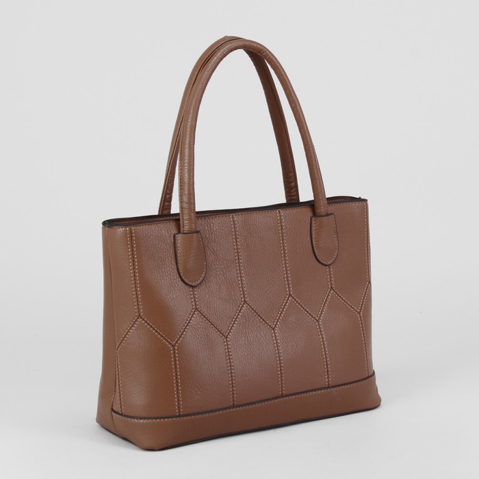 Сумка женская, отдел с перегородкой на молнии, наружный карман, цвет хаки