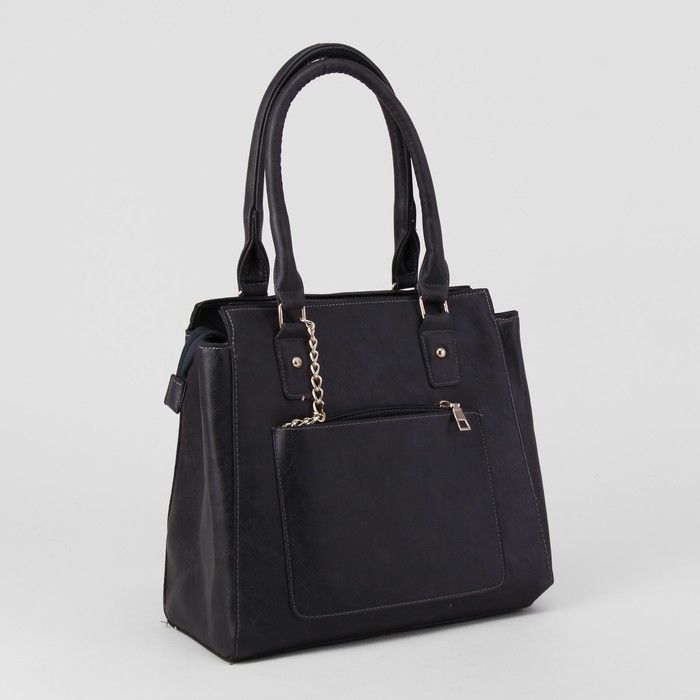 Сумка женская, с кошельком, отдел с перегородкой на молнии, 2 наружных кармана, цвет серый