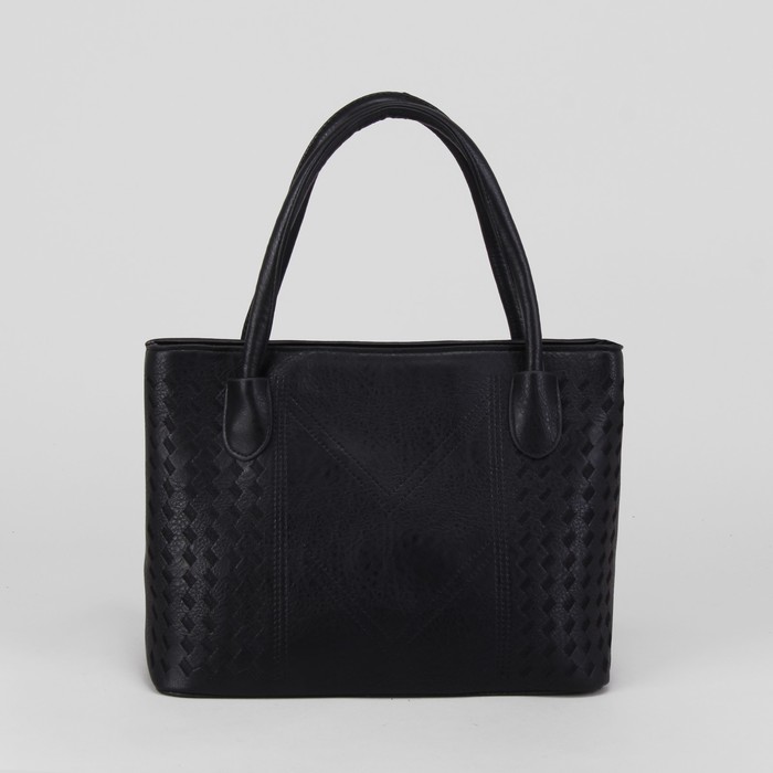 Сумка женская, отдел с перегородкой на молнии, наружный карман, цвет чёрный