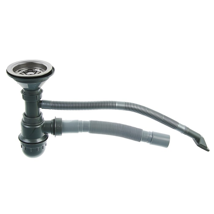 Мойка кухонная Accoona AB4858-L, накладная, левая, толщина 0.6 мм, 580х480х165 мм, глянец