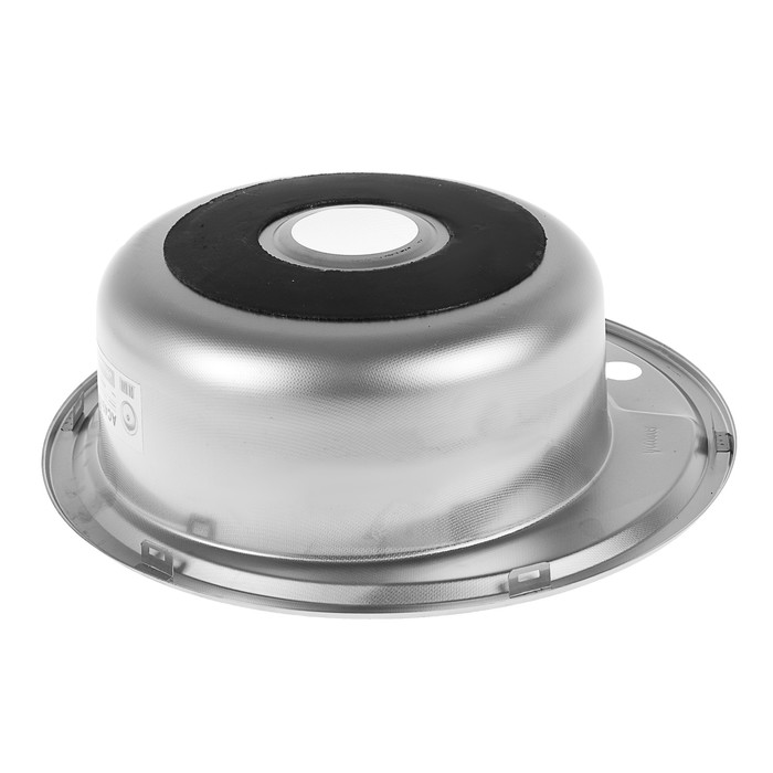 Мойка кухонная Accoona AC4949, врезная, круглая, толщина 0.6 мм, 490х165 мм, декор