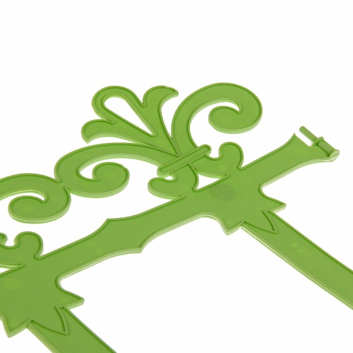 Ограждение декоративное, 33 х 267 см, 7 секций, пластик, салатовое, «Роскошный сад»