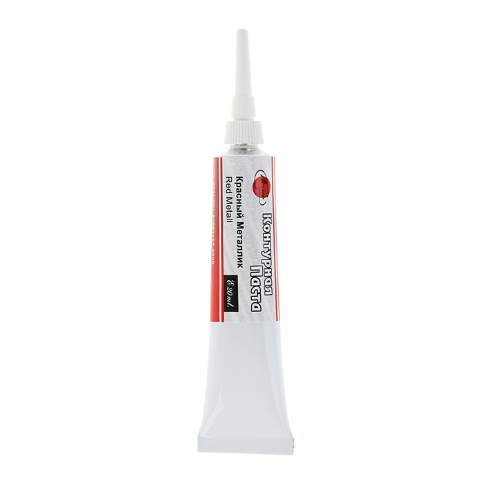 Контурная паста в тубе Metallic 20мл Таир 1009144 Красный Металлик