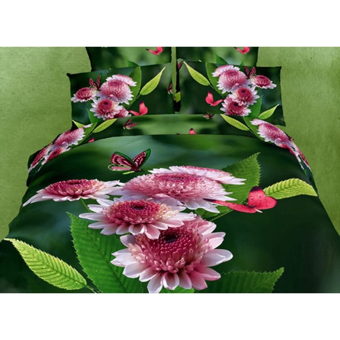 КПБ 2 сп, 220х245 см, 180х210 см, 50х70 см-2 шт., сатин TS02-FS500-50