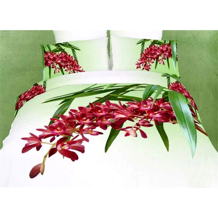 КПБ 2 сп, 220х245 см, 180х210 см, 50х70 см-2 шт., сатин TS02-FS664-50