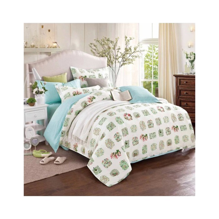 КПБ 2 сп, 220х245 см, 180х210 см, 70х70 см-2 шт., сатин TPIG2-58-70