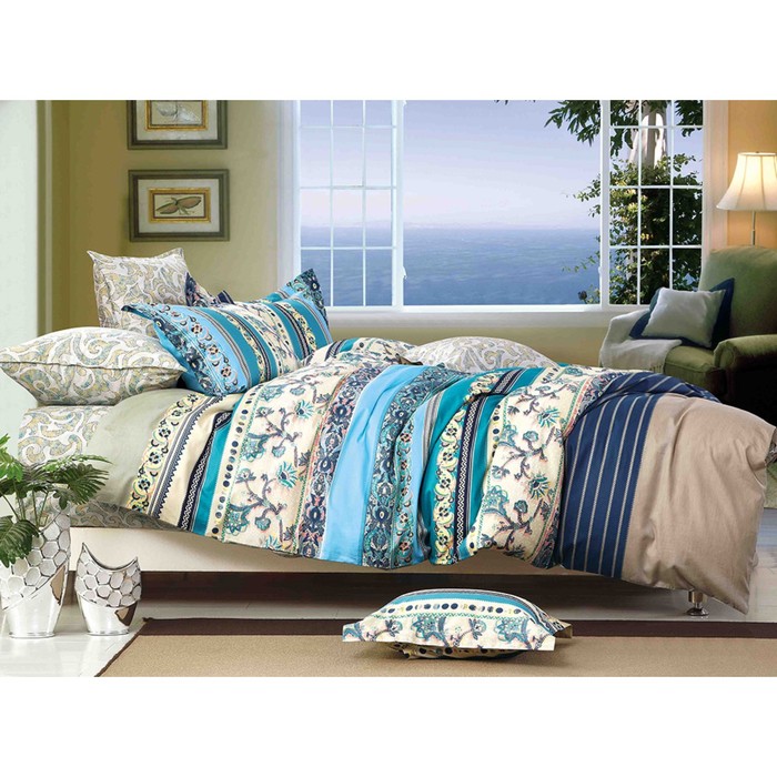 КПБ 2 сп, 220х245 см, 180х210 см, 70х70 см-2 шт., сатин TS02-141-70