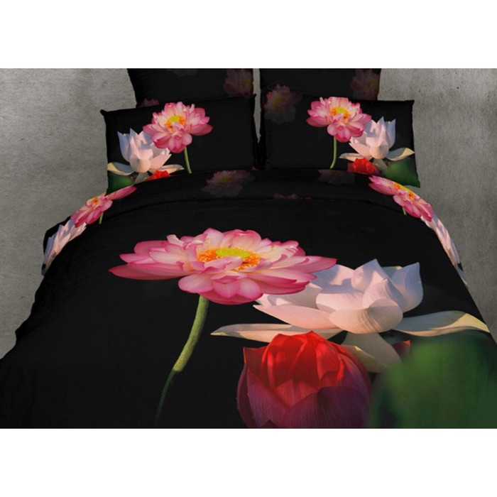 КПБ 2 сп, 220х245 см, 180х210 см, 70х70 см-2 шт., сатин TS02-201-70