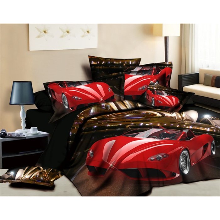 КПБ дуэт, 220х245 см, 160х210 см-2 шт., 50х70 см-2 шт., сатин TS05-743