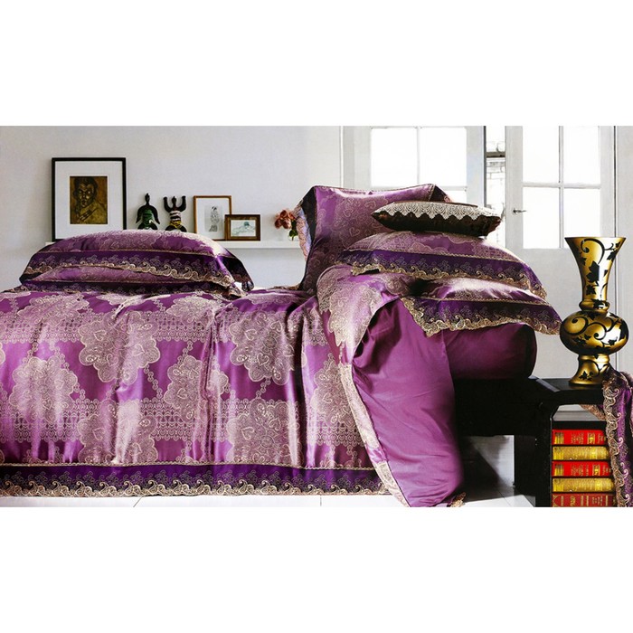 КПБ дуэт, 230х250 см, 160х210 см-2 шт., 50х70 см-2 шт., жаккард TJ350-95/1