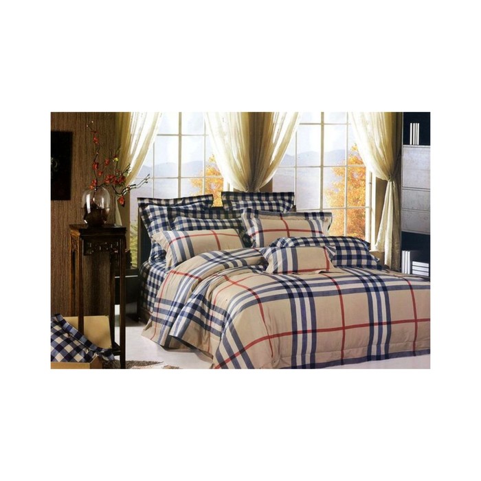 КПБ евро, 220х245 см, 200х220 см, 50х70 см-2 шт., сатин TS03-57A